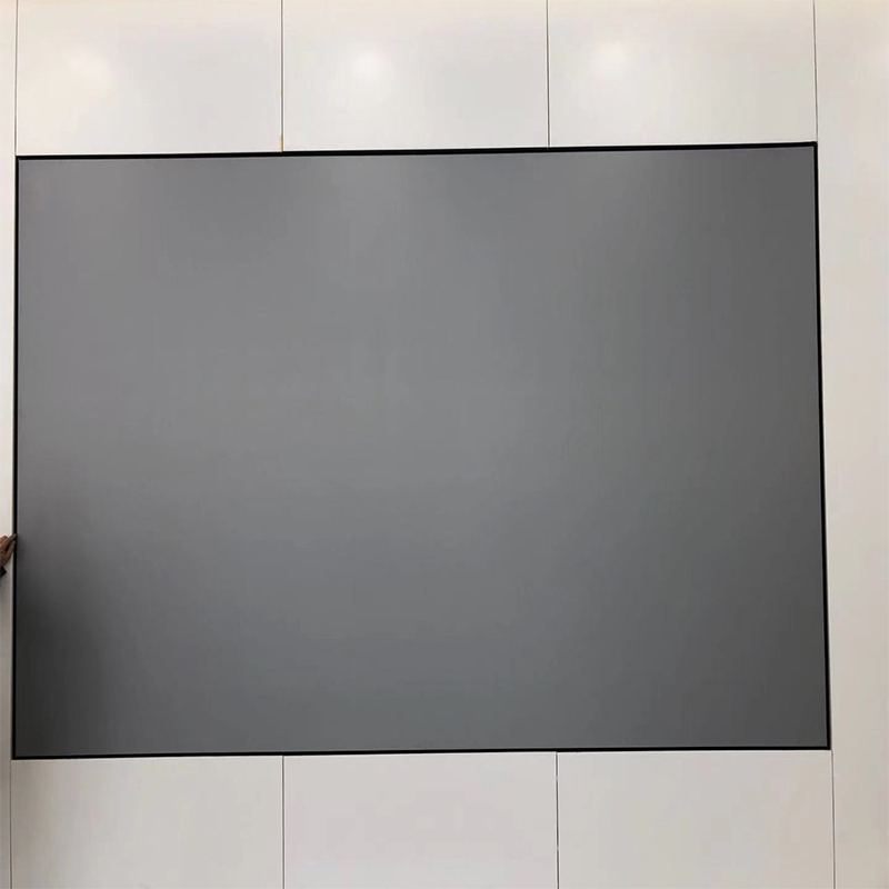 华视 HS-1123 幕布黑晶长焦抗光画框幕150寸 16:9