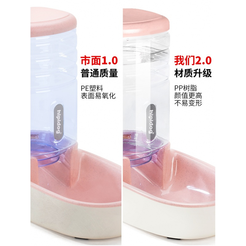 宠物自动饮水机喂食器猫咪水盆挂式喂水泰迪喝水狗碗狗狗用品高清大图