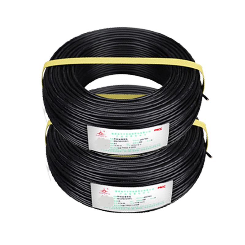 太阳电线电缆rvv115两芯电线单芯多股铜丝软护套线电源线黑色100米卷