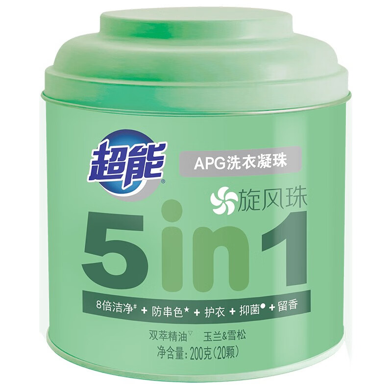超能200g(20颗)APG洗衣凝珠(5腔)