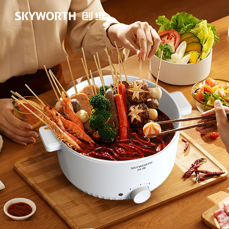 创维(skyworth)电火锅 一锅多用 大容量 不粘内胆 多用途锅6L F227!高清大图