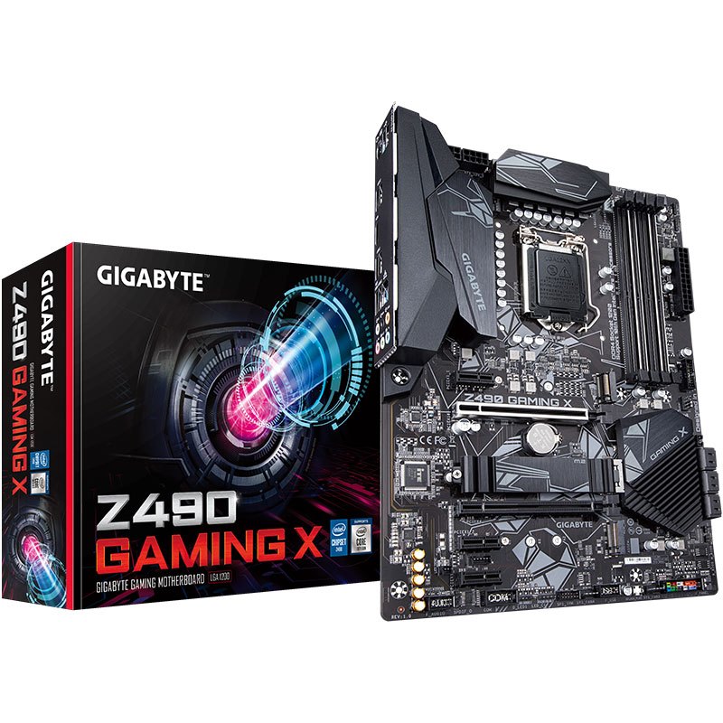 技嘉Z490 GAMING X主板台式机电脑ATX游戏大板 支持十代处理器CPU