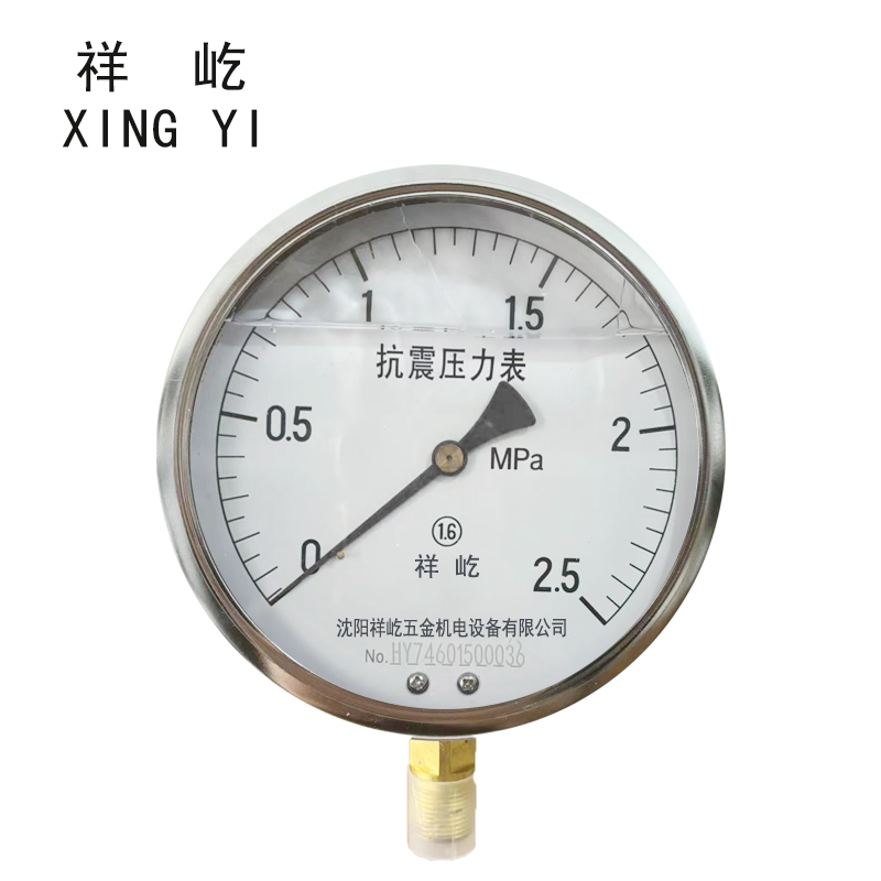 祥屹 耐震压力表 YTN150 0-2.5Mpa 块高清大图