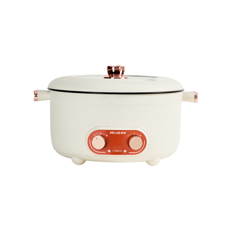 美菱电火锅6L分区控温涮煮鸳鸯电火锅单层MT-LC5015