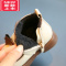 可莉允女宝宝鞋子小皮鞋冬季加绒短靴小童公主鞋女童靴子婴儿学步鞋