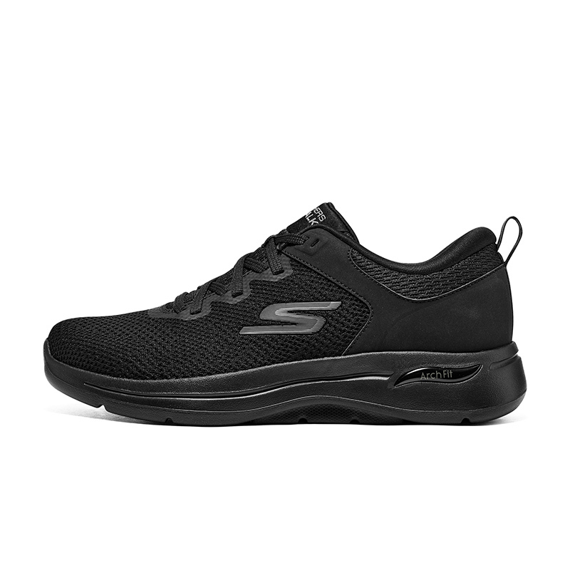 Skechers斯凯奇新款男鞋健步鞋时尚减震舒适运动休闲鞋216254-BBK