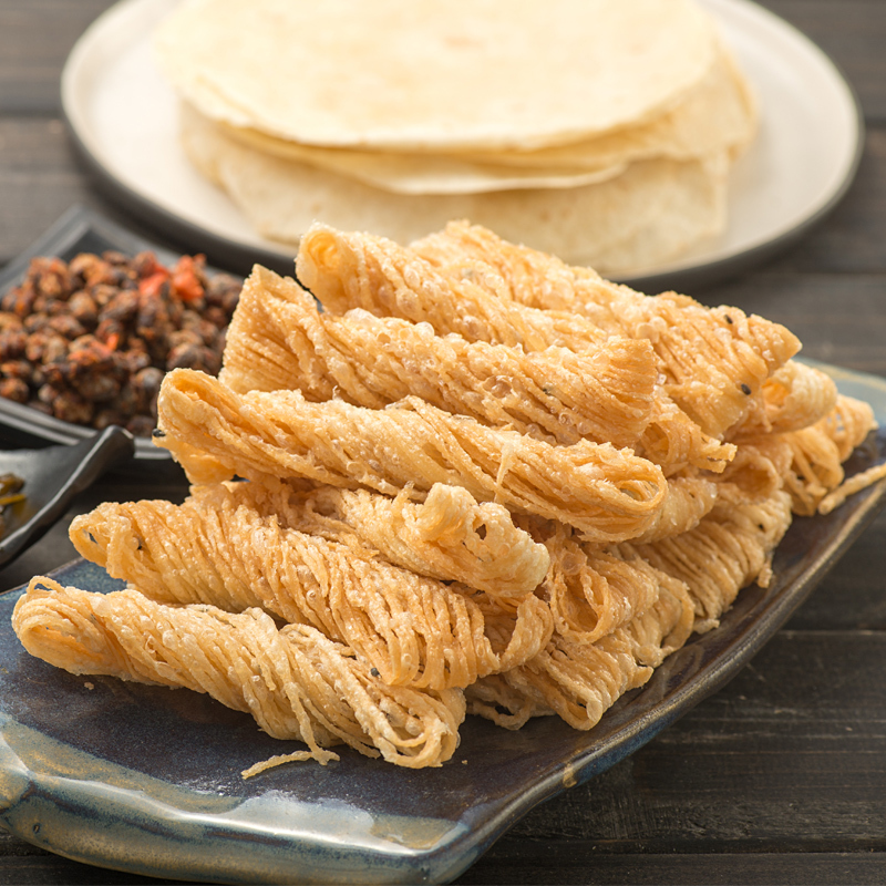 [20袋29.9]汇尔康 金丝馓子15g/袋 独立小包装散子芝麻小麻花手工蝴蝶茶馓火锅食材传统零食方便速食高清大图