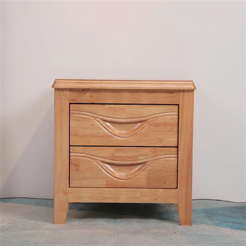 帅畅床头柜简约现代卧室床边储物柜升级款榉木色50*41*50cm