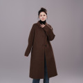 双面羊毛大衣中长款韩系显瘦宽松百搭高贵气质女装春秋冬反季清春 XS 可可色