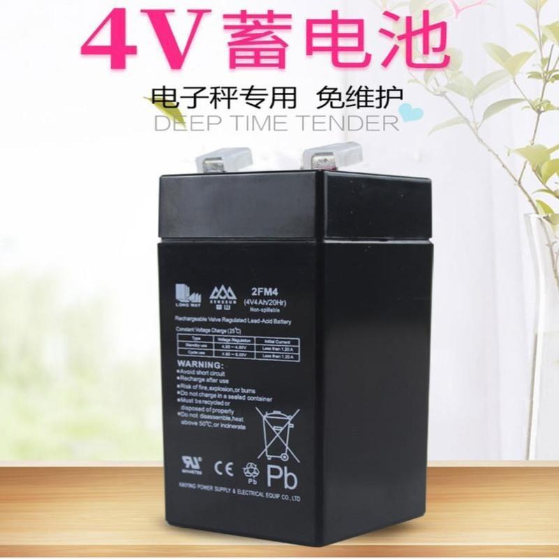 普通4v电池(460克) 香山牌电子秤电池专用通用台秤电子称蓄电池4v4AH/20HR充电器电瓶