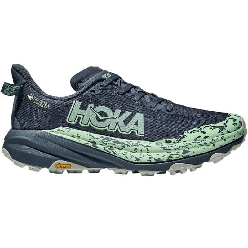 HOKA ONE ONE女款滑雪鞋Gore-Tex防水轻量透气耐磨抓地力强雪地靴 Blue_/_Green 37
