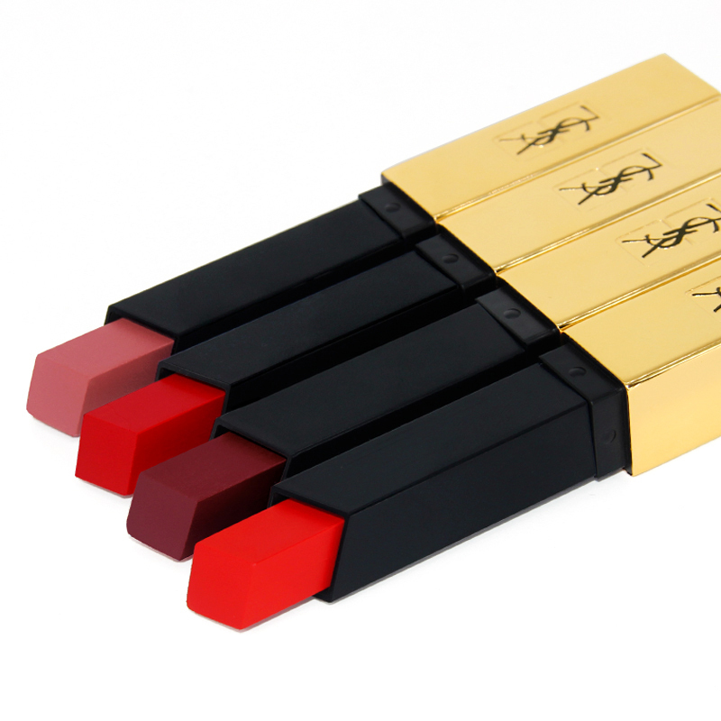 送专柜礼盒丨ysl圣罗兰小金条细管口红哑光唇膏杨树林9号棕调酒红