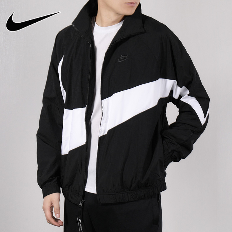 nike耐克外套男装2021春季新款大logo大钩休闲运动服夹克潮ar3133010