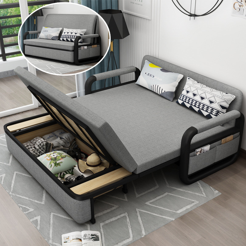 折叠沙发床两用可折叠闪电客双人小户型书房坐卧多功能可储物经济型