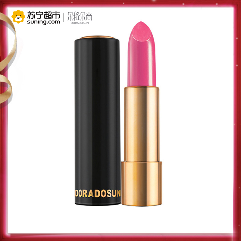 [买一送一]朵拉朵尚dora dosun花漾迷魅娇润口红3.8g红色系04#俏玫红保湿补水滋润营养唇膏女咬唇彩妆色泽持久