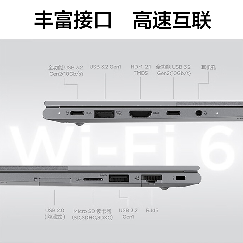联想ThinkBook 14+ AMD锐龙标压笔记本电脑 全新2022款 14英寸标压轻薄本(R5-6600H/16G/2T/集成显卡/2.8K/90Hz/Win11)