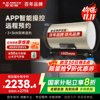 AO史密斯60升电热水器 金圭内胆 短款小尺寸 手机预约 双棒双3kW速热 E60VNP-B APP智控