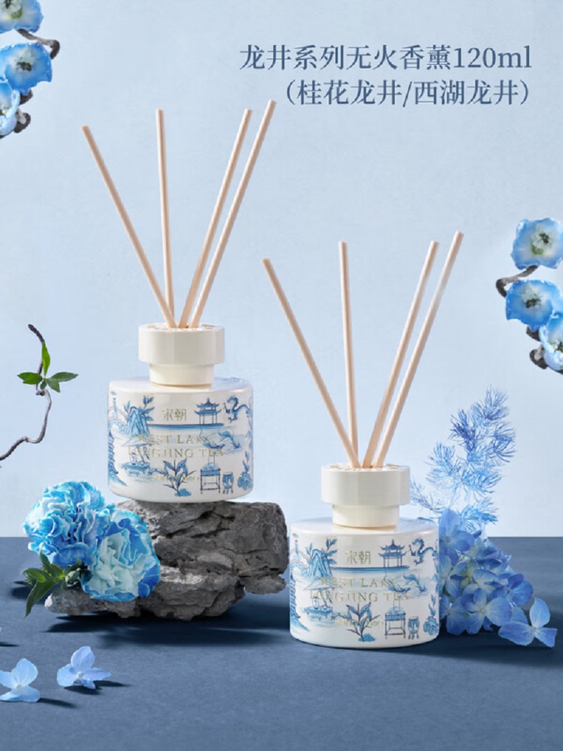 宋朝西湖十景无火香薰卧室内持久香氛高级精致伴手礼 桂花龙井120ml高清大图