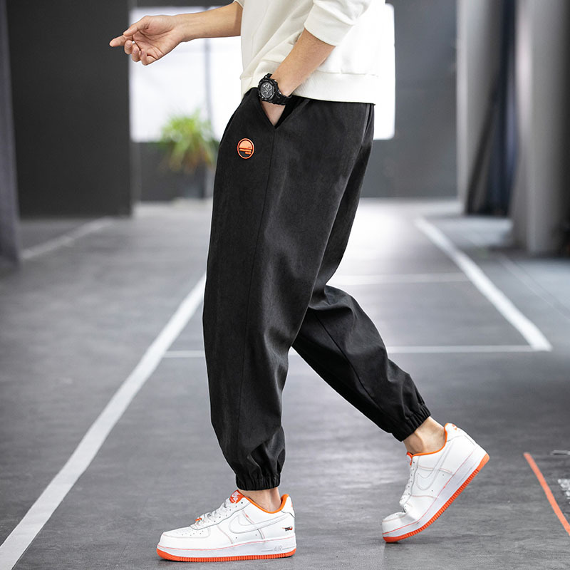 束脚裤男士春秋季宽松束腿韩版潮流春装裤子休闲男生运动卫裤长裤md8