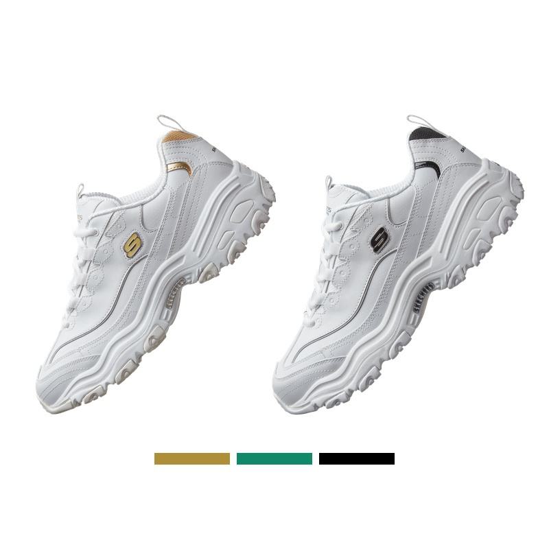 Skechers斯凯奇男鞋小白鞋熊猫鞋休闲运动鞋老爹鞋52676