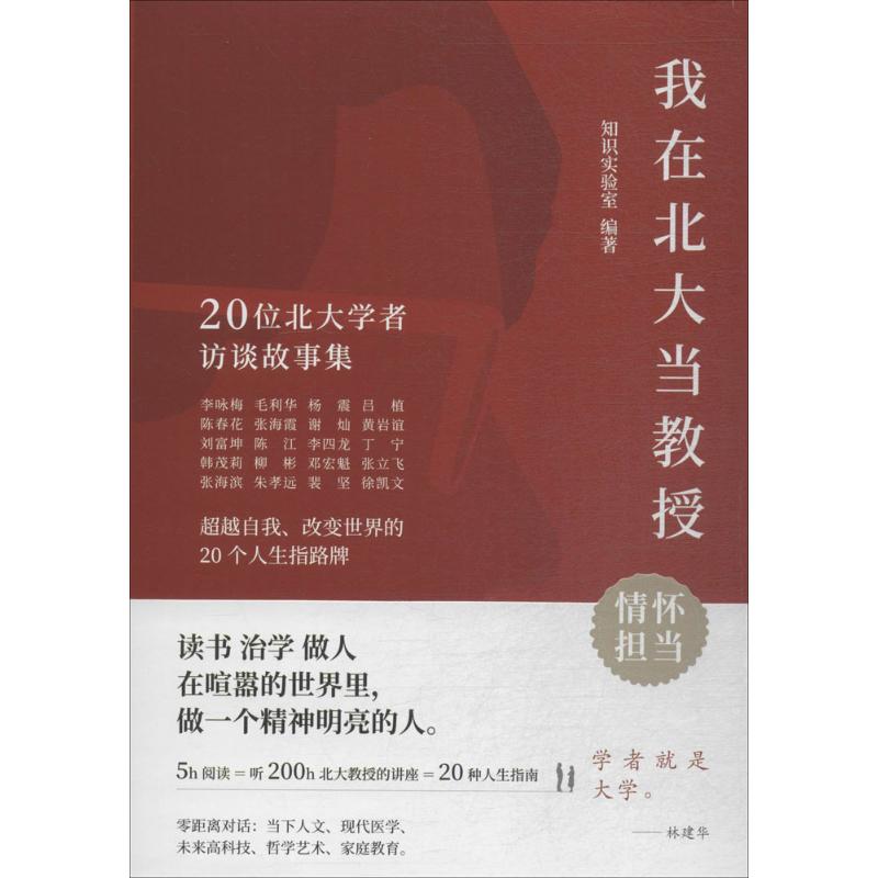 我在北大当教授 20位北大学者访谈故事集超越自我改变世界的20种人生指南 知识实验室与作品零距离对话 人文指南情怀担当高清大图
