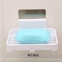 肥皂盒一个(颜色随机) 卫生间往墙上粘的肥皂盒肥皂盒架子沥水卫生间创意免打孔香皂置m