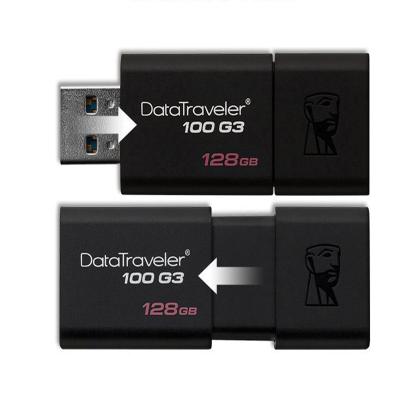 金士顿 DT100G3 U盘 128GB USB3.0 官方标配(一个装)