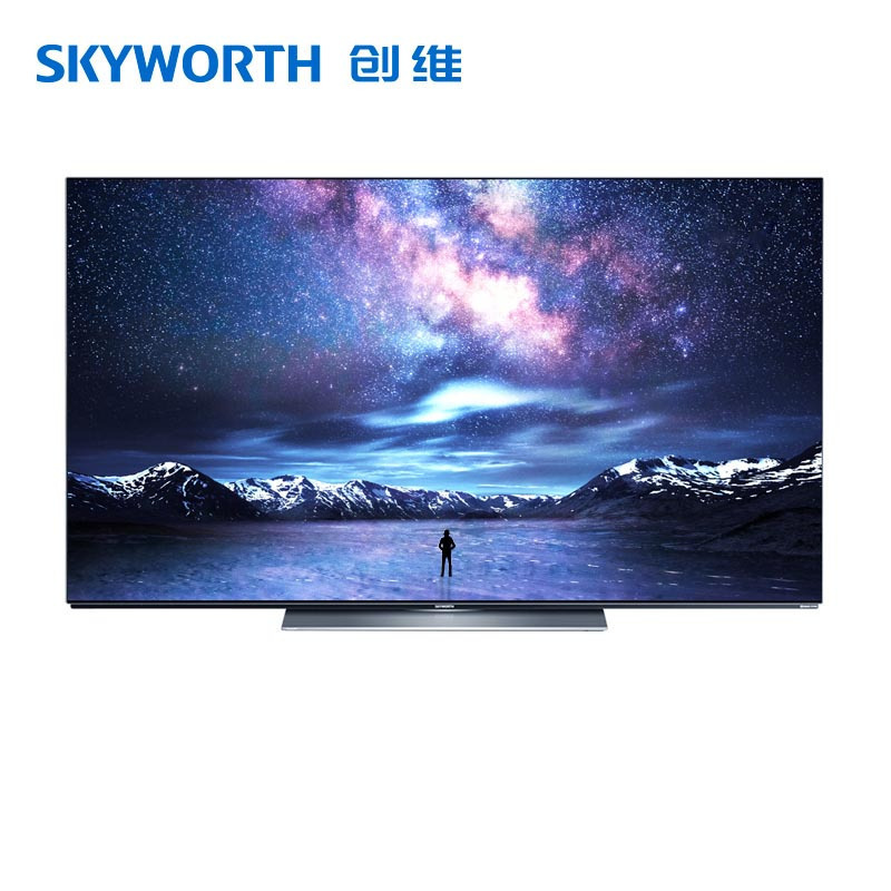 创维(SKYWORTH) 55S81 55英寸 4K超高清超薄全面屏 OLED自发光全时AI人工智能语音平板电视机