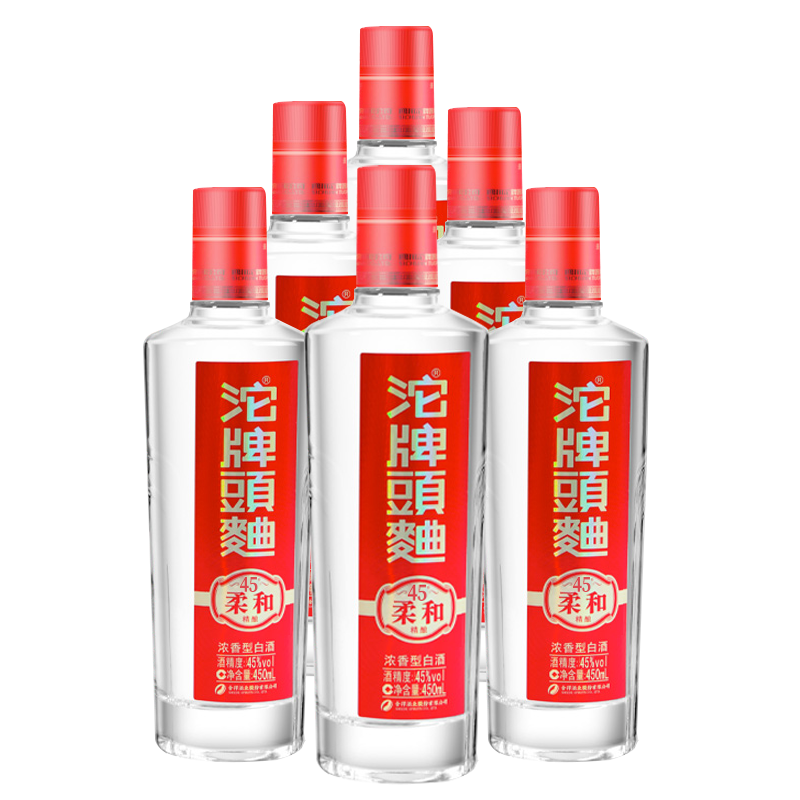 沱牌舍得沱牌酒柔和沱牌头曲45度450ml6整箱装浓香型白酒