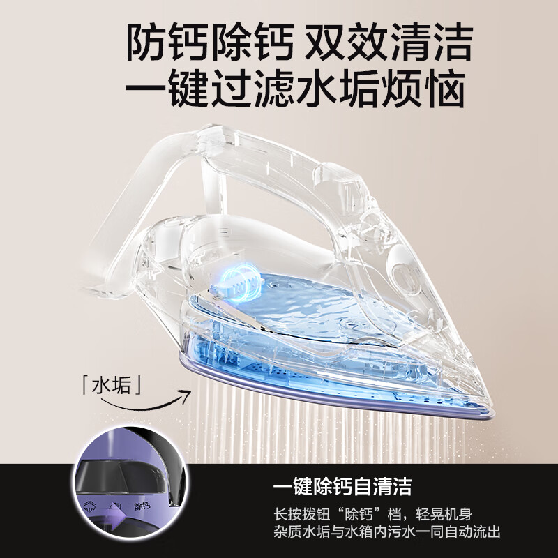 苏泊尔(SUPOR)电熨斗家用挂烫机 智能控温手持熨烫机 大蒸汽干湿两用智能杀菌除螨差旅便携式 ESP-312A高清大图