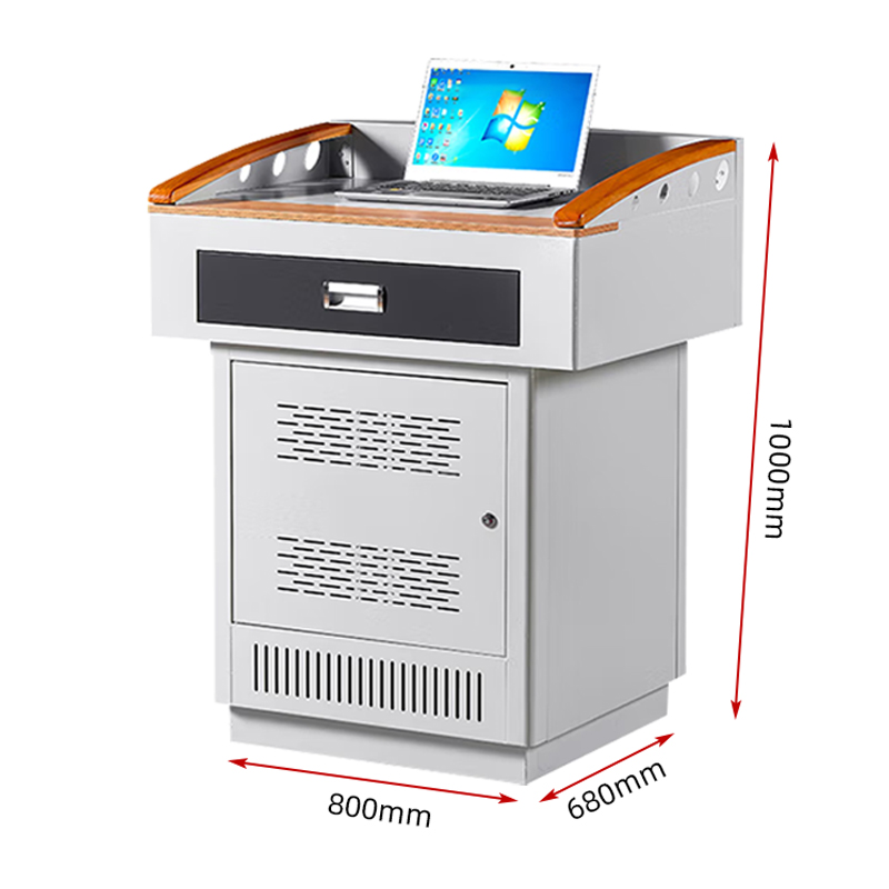 臻远 ZY-DMTYJT-08多媒体电脑桌800*680*1000高清大图