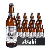 Asahi朝日啤酒超爽生 辛口11.2度 630ml*12瓶 整箱瓶装(新老包装随机)