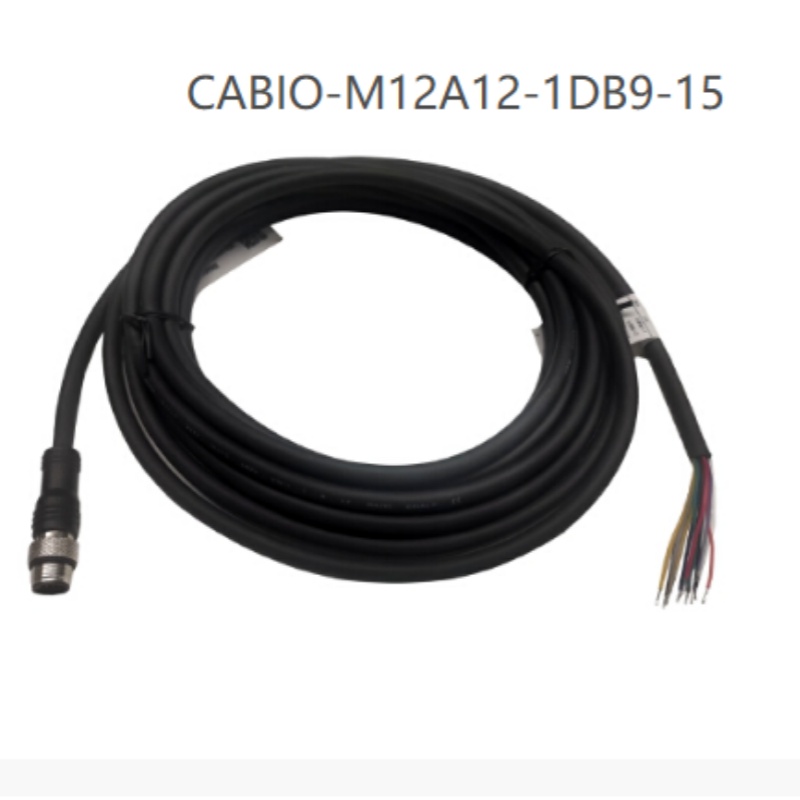 华睿科技 7000系列电源线 CABIO-M12A12-1DB9-15 IO电源线-黑色-15M 不涉及维保