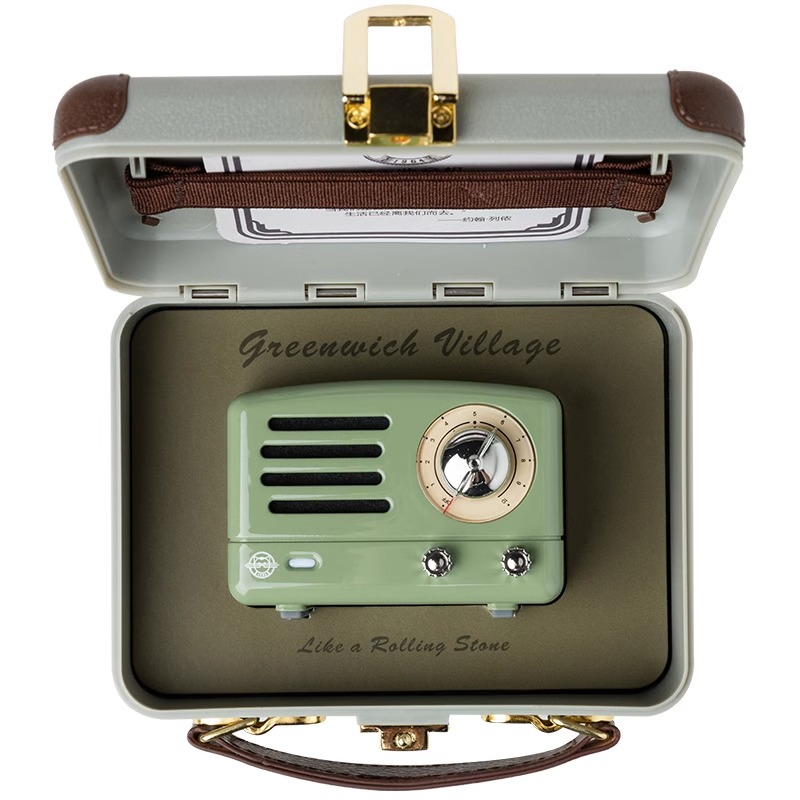 猫王音响猫王小王子OTRMINI复古蓝牙音箱收音机小型生日礼物女生 嬉皮红(无FM)高清大图