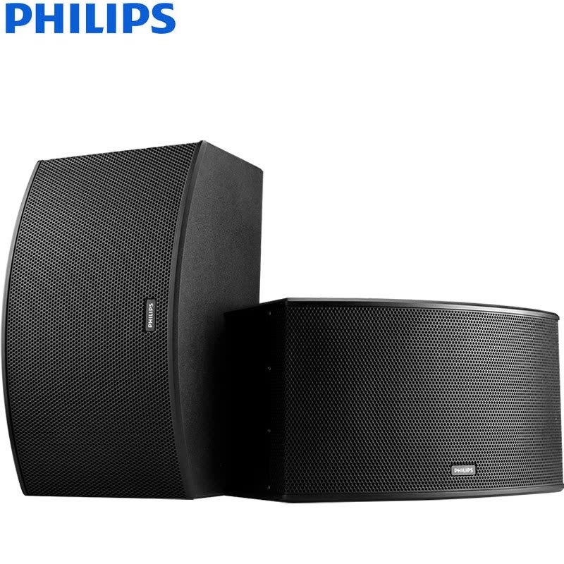 飞利浦(PHILIPS)KTV音响套装二合一 家庭影院 KTV舞台婚庆会议电视家庭卡拉ok专业卡包箱+功放