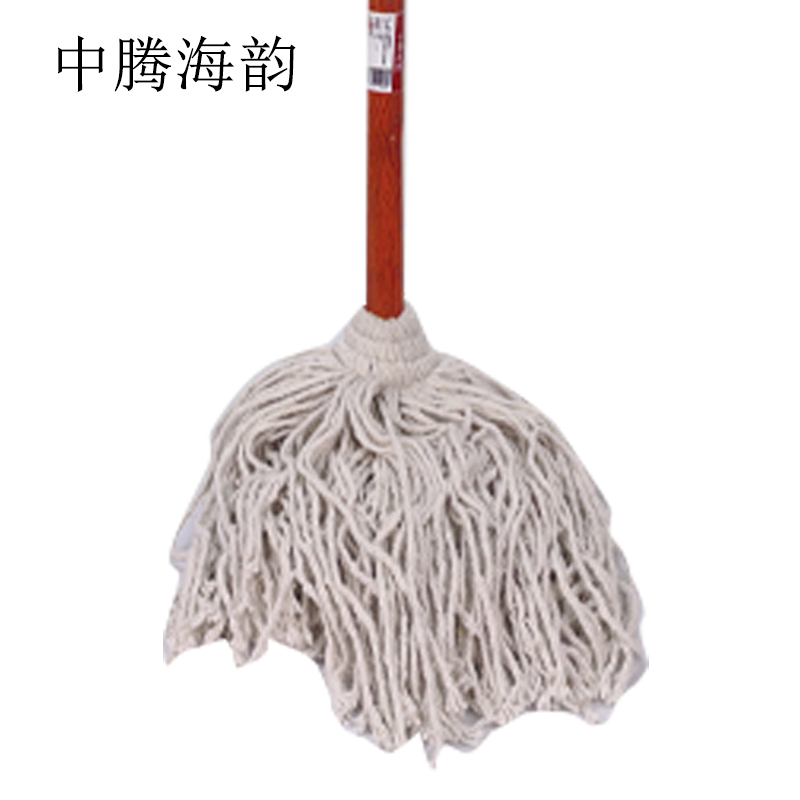 中腾海韵 棉线白线老式木柄拖把 木柄 个高清大图