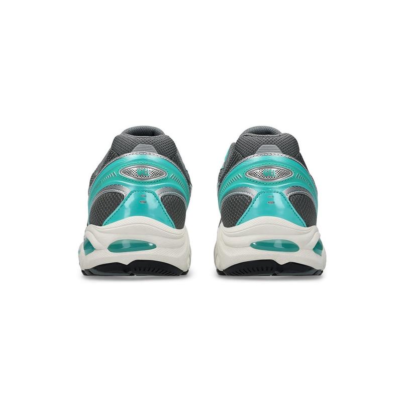 亚瑟士(ASICS)跑步鞋男缓震舒适潮流拼接设计运动鞋灰蓝户外休闲高清大图