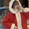 灯芯绒外套女2021新款冬季ulzzang羊羔毛古着仙女棉服加绒加厚潮衫伊格(shanyige)