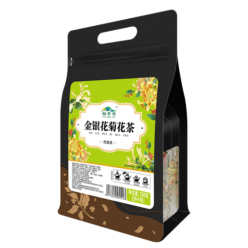 林青寻 金银花菊花茶250克/袋高清大图