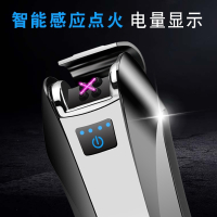 佐罗(ZORRO)2018年新款双电弧打火机充电个性usb电子男士激光创意送男友 抖音