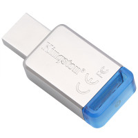 金士顿（KINGSTON）USB3.1 64GB 金属U盘 DT50 蓝色(赠送运费险)