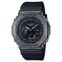 CASIO 卡西欧全黑金属外壳时尚男士腕表经典八角设计尽显个性魅力