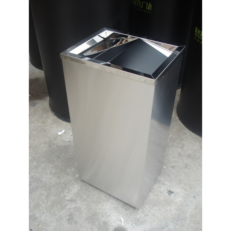 鑫缇乐 不锈钢分类垃圾桶 机场地铁高铁站专用果皮箱 可定制L300*W240*H610mm
