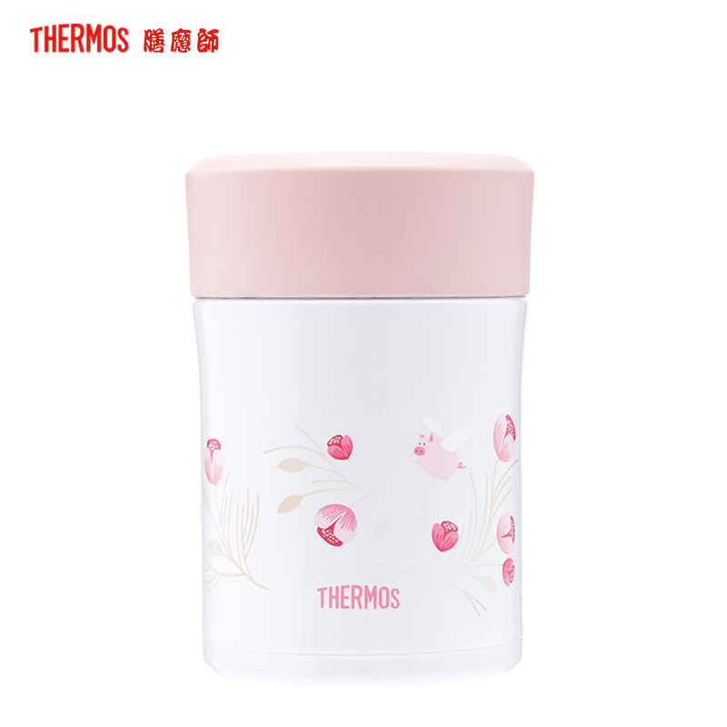 膳魔师,膳魔師(Thermos)焖烧杯/罐TCLA-470S朱一龙同款花系列真空不锈钢食物保温罐304不锈钢470ML