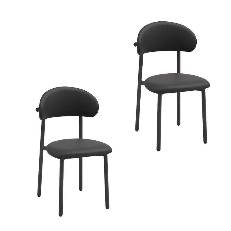 先围 餐椅 黑37*43*85cm 把高清大图