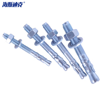 海斯迪克 HK-541 强力车修壁虎W12.27螺栓 碳钢蓝白锌电梯用 M20×120 (P2.5) 20个