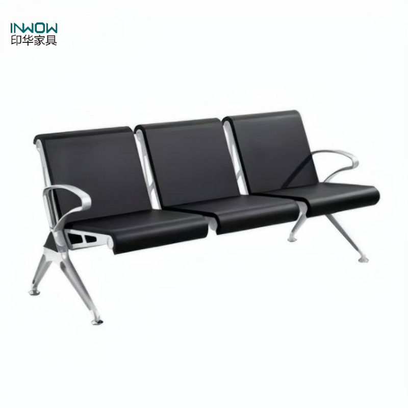 印华(YINHUA)三人位等候椅(钢架+PU全包)(张)高清大图