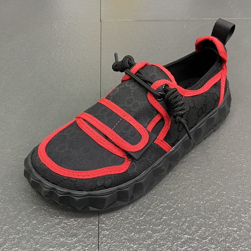 祖鑫男鞋子2021新款秋季韩版一脚蹬小丑鞋潮流休闲帆布鞋百搭小伙潮鞋图片