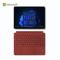 微软Surface Go 3 二合一平板电脑 奔腾金牌6500Y 8G 128G 典雅黑+波比红键盘