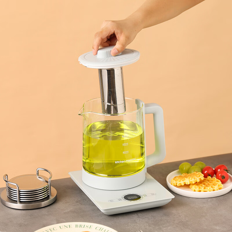 厨创妈咪(kitchen mommy)养生壶家用小型多功能办公室全自动水壶花茶壶保温壶KT-YSH-015 1.5L高清大图